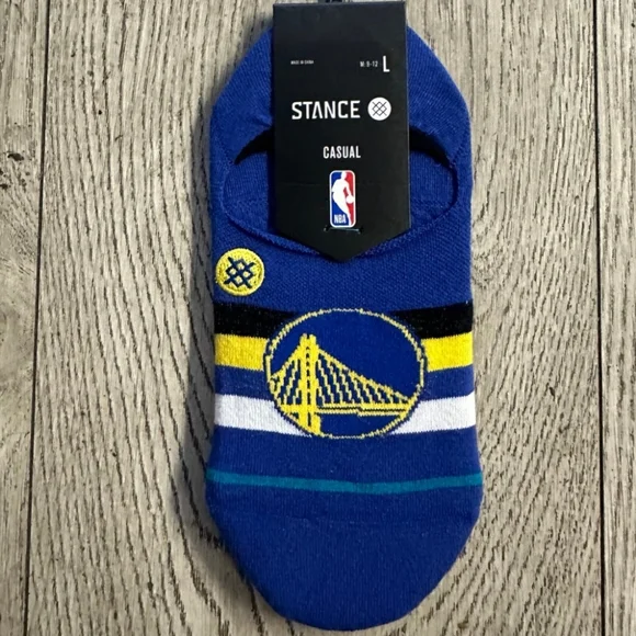 NWT Men's Golden State Warriors Stance No-Show Socks - Picture 2 of 5